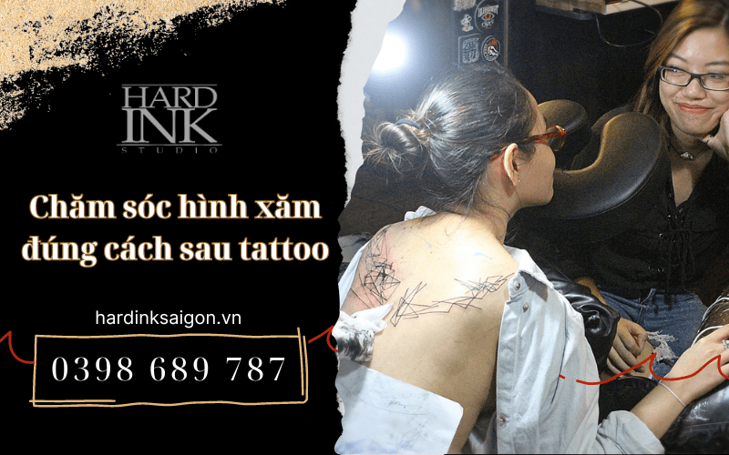 Giai đoạn bong vảy hình xăm từ ngày 4 đến 5 với da khô và quá trình tái tạo màu mực